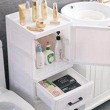 טען את התמונה לגלריה , ארון מזווה נייד המשלב 4 מגירות ושני תאי אחסון למטבח בגובה 150 ס"מ, לבית ולחדר השירות