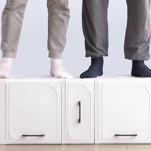 טען את התמונה לגלריה , ארון מזווה נייד המשלב 4 מגירות ושני תאי אחסון למטבח בגובה 150 ס"מ, לבית ולחדר השירות