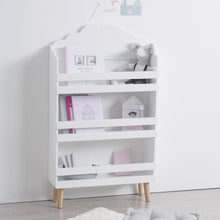 טען את התמונה לגלריה , ספריה לחדר ילדים המשלבת 3 קומות ב-2 צבעים לבחירה
