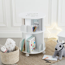 טען את התמונה לגלריה , כוננית לחדר ילדים בצורת קרוסלת אחסון במיוחד לספרים וצעצועים