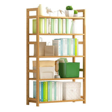 טען את התמונה לגלריה , כוננית 5 מדפים מבמבוק למגוון שימושים