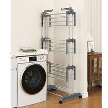 טען את התמונה לגלריה , מתלה כביסה טלסקופי מתקפל 3 קומות