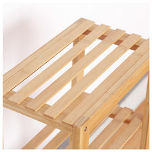 טען את התמונה לגלריה , יחידת מידוף רב שימושית 5 מדפים מבמבוק - מבט על