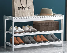 טען את התמונה לגלריה , הדום לאחסון נעליים צבע לבן