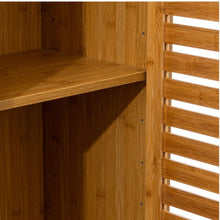 טען את התמונה לגלריה , ארון אחסון עשוי במבוק איכותי לחדר האמבטיה