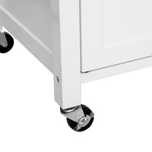 טען את התמונה לגלריה , אי נייד מעץ למטבח המשלב משטח בוצ'ר עץ