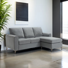 טען את התמונה לגלריה , ספת שזלונג תלת מושבית בעלת פטנט להחלפת צד השזלונג