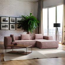 טען את התמונה לגלריה , ספת שזלונג גדולה באורך 2.7 מטר חום בהיר