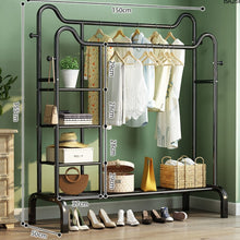 טען את התמונה לגלריה , מתלה בגדים בצבע שחור מידות