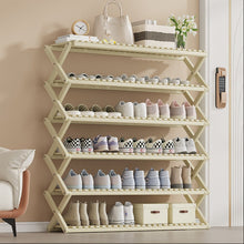 טען את התמונה לגלריה , יחידת אחסון מתקפלת מבמבוק ל30 זוגות נעליים