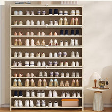 טען את התמונה לגלריה , ארון נעליים לכ-60 זוגות מבמבוק עם דלתות נפתחות