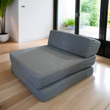 טען את התמונה לגלריה , כורסה מתקפלת שהופכת למיטת אירוח רב-שימושית לבית ולמשרד כחול
