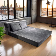 טען את התמונה לגלריה , ספה מתקפלת שהופכת למיטת אירוח זוגית לבית ולמשרד