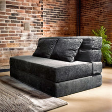 טען את התמונה לגלריה , ספה מתקפלת שהופכת למיטת אירוח זוגית לבית ולמשרד