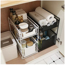 טען את התמונה לגלריה , ארונית אחסון 2 קומות בשני צבעים לבחירה