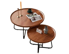 טען את התמונה לגלריה , זוג שולחנות עגולים לסלון, גדולים ומרשימים במיוחד