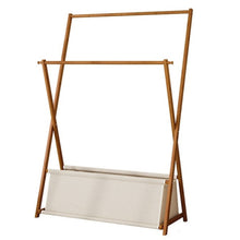 טען את התמונה לגלריה , יחידת תלייה ואחסון לכביסה מתקפלת מבמבוק