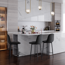 טען את התמונה לגלריה , 6 כיסאות בר מעוצב מקטיפה מודרני ואיכותי - במגוון צבעים לבחירה