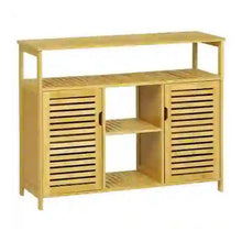 טען את התמונה לגלריה , יחידת אחסון מעוצבת לבית ולמטבח מבמבוק עם פתרונות אחסון