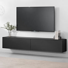 טען את התמונה לגלריה , מזנון מרחף בעיצוב מודרני בעל שני תאי אחסון גדולים