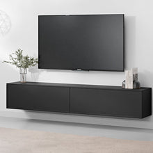 טען את התמונה לגלריה , מזנון צף שחור עם 2 תאים - דגם ג'רזי