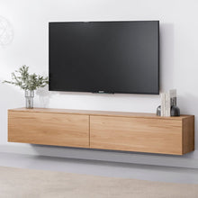 טען את התמונה לגלריה , מזנון מרחף בעיצוב מודרני בעל שני תאי אחסון גדולים