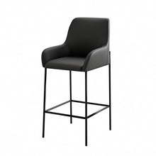 טען את התמונה לגלריה , כיסא בר בגימור דמוי עור יוקרתי בשלושה צבעים לבחירה