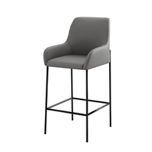 טען את התמונה לגלריה , כיסא בר בגימור דמוי עור יוקרתי בשלושה צבעים לבחירה