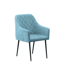 טען את התמונה לגלריה , כורסת קטיפה בצבע טורקיז