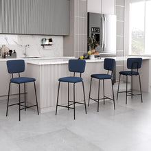 טען את התמונה לגלריה , כיסאות בר מודרנים כחול