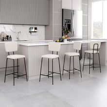 טען את התמונה לגלריה , כיסאות בר מודרנים לבן