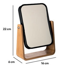 טען את התמונה לגלריה , מראה שחורה מתכווננת - מידות