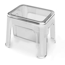 טען את התמונה לגלריה , שרפרף אקרילי שקוף הכולל תא אחסון מיוחד