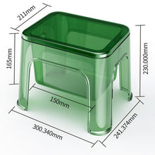 טען את התמונה לגלריה , שרפרף אקרילי שקוף הכולל תא אחסון מיוחד - מידות