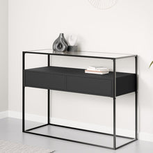 טען את התמונה לגלריה , קונוסולת כניסה בצבע שחור