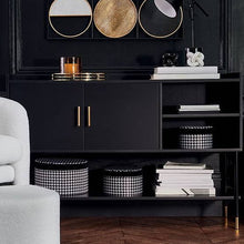 טען את התמונה לגלריה , קונוסולה מעוצבת בגימור שחור