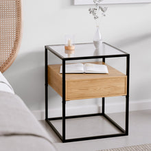 טען את התמונה לגלריה , שידת צד יוקרתית בצבע אלון