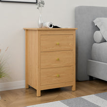 טען את התמונה לגלריה , שידת שלוש מגירות יוקרתית אלון