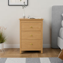 טען את התמונה לגלריה , שידת שלוש מגירות יוקרתית אלון