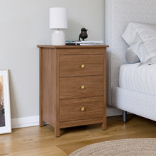 טען את התמונה לגלריה , שידת שלוש מגירות יוקרתית אגוז