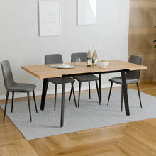 טען את התמונה לגלריה , שולחן פינת אוכל נפתח צבע אלון