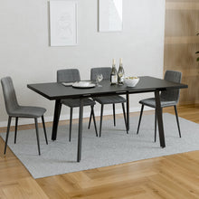 טען את התמונה לגלריה , שולחן פינת אוכל נפתח בצבע שחור