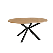 טען את התמונה לגלריה , שולחן פינת אוכל עגול נפתח אלון פתוח