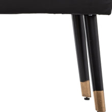 טען את התמונה לגלריה , רגלי עץ מרופדות בגימור זהב להדום