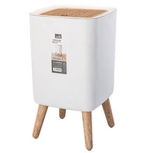 טען את התמונה לגלריה , פח מרובע מעוצב 10 ליטר משלב מנגנון פתיחה ייחודי לחדרי הבית והמטבח