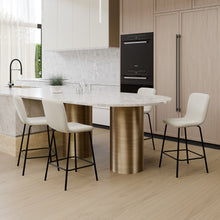 טען את התמונה לגלריה , רביעית כיסאות בר מודרנים ואלגנטים בלבן