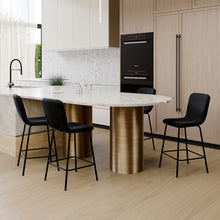 טען את התמונה לגלריה , רביעית כיסאות בר מודרנים ואלגנטים בשחור