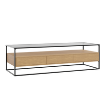 טען את התמונה לגלריה , מזנון לסלון יוקרתי ועדכני בצבע אלון