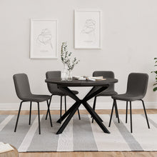 טען את התמונה לגלריה , רביעית כיסאות פינת אוכל בעיצוב מודרני צבע אפור