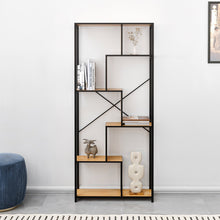 טען את התמונה לגלריה , ספרייה מודרנית בשילוב מתכת ועץ